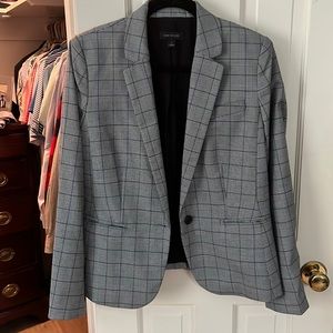 Ann Taylor plaid blazer